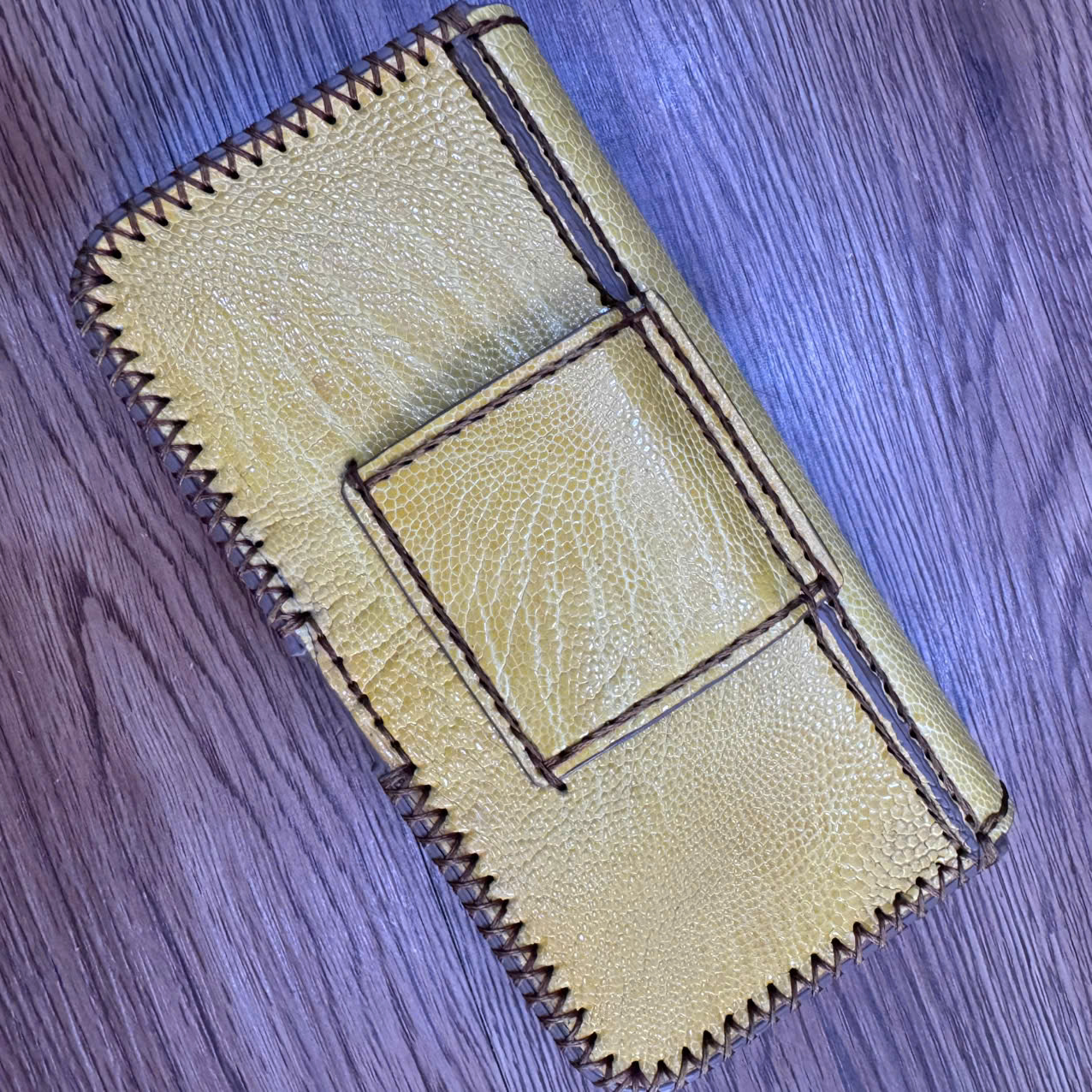 Bao da Đựng Điện Thoại Đeo Thắt Lưng Da đà điểu Cao Cấp BDDD110