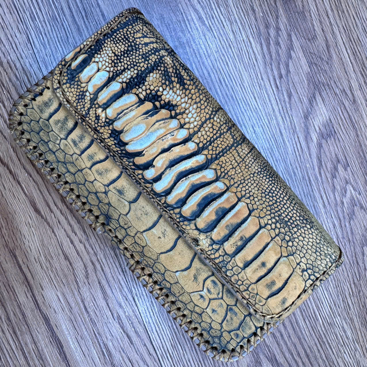 Bao Da Đựng Điện Thoại Đeo Thắt Lưng Da Đà Điểu Cao Cấp BDDD110 - Sang Trọng, Độc Đáo và Tiện Dụng Cho Mọi Dòng Máy