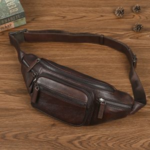 Túi Đeo Chéo Ngực Da Bò Thật Cao Cấp 15010