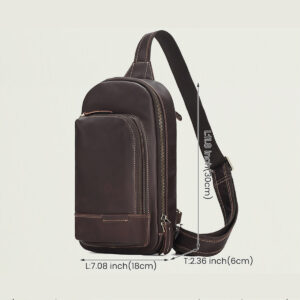 túi đeo chéo ngực da bò