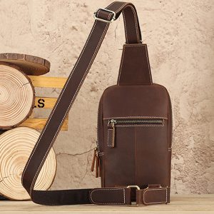 Túi Đeo Chéo Da Bò Cao Cấp Nhỏ Gọn Tiện Lợi 6556 - Ảnh 8