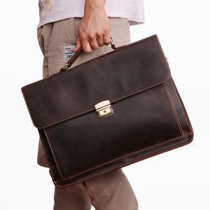 Cặp Da Công Sở Da Bò Cao Cấp 6393 – Nâng Tầm Phong Thái Doanh Nhân Chuyên Nghiệp