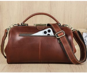 Túi Trống Da Bò Đeo Chéo C3074