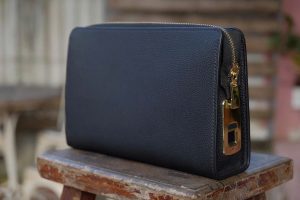 Clutch Da Bò Togo Khóa Vân Tay CL07