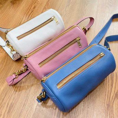 Túi Đeo Chéo Da Bò Dáng Trống TDC03