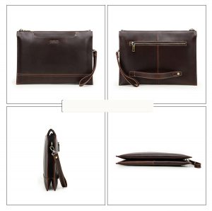 CLUTCH CẦM TAY NAM Da Bò Sáp Cao Cấp MB341