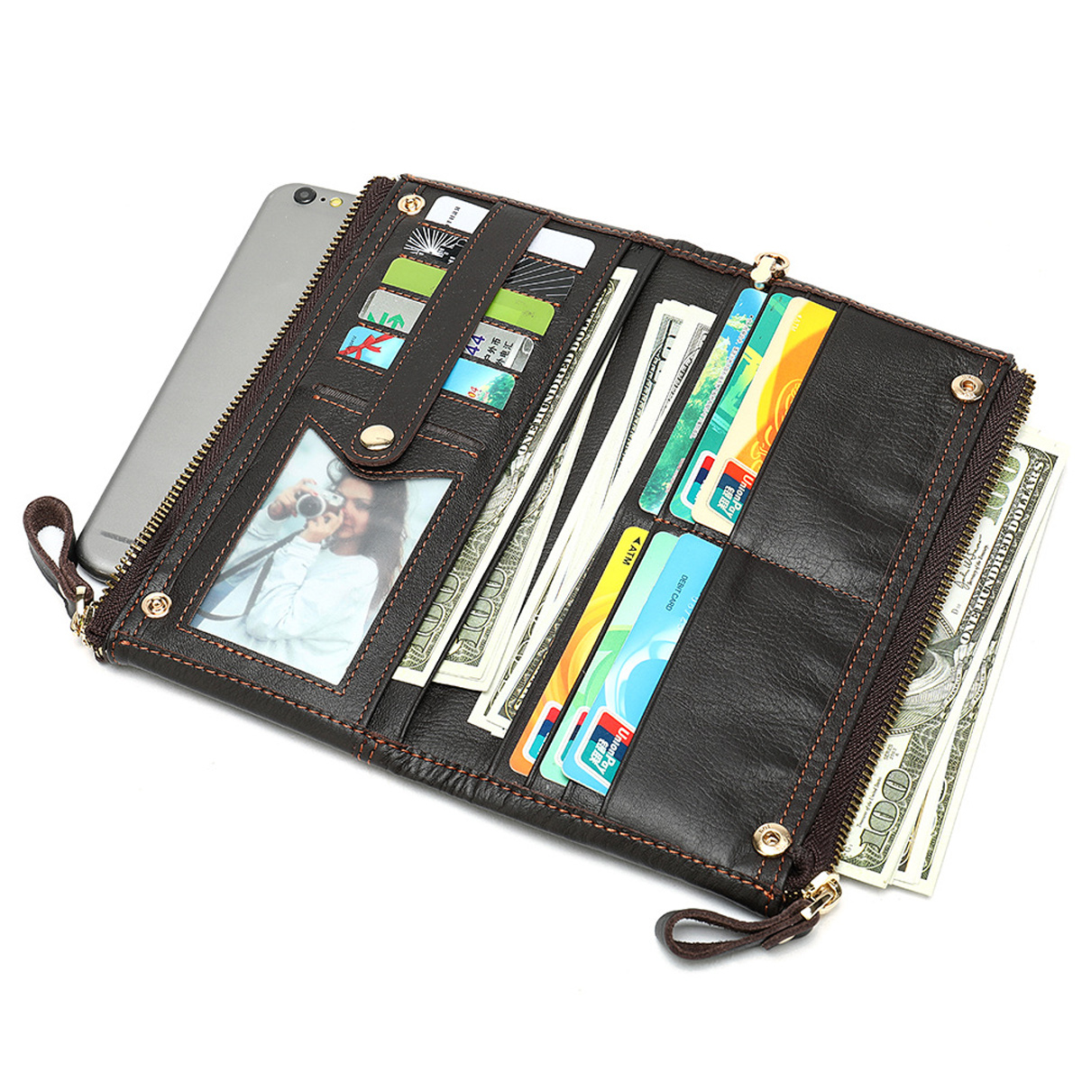 VÍ DÁNG DÀI DA BÒ CAO CẤP V9031 - Ảnh 3