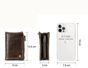 VÍ DÁNG ĐỨNG DA BÒ CAO CẤP M1327