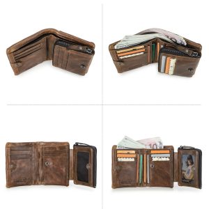 VÍ DÁNG ĐỨNG DA BÒ CAO CẤP M1002