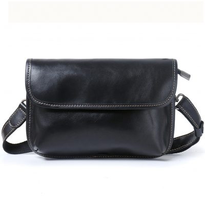 TÚI ĐEO CHÉO DA BÒ CAO CẤP YH8045 Màu Đen – Phong Cách Tối Giản, Đẳng Cấp Thượng Hạng