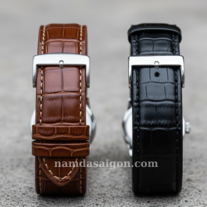 So sánh sự khác biệt giữa dây da đồng hồ thủ công so với dây da đồng hồ thông thường