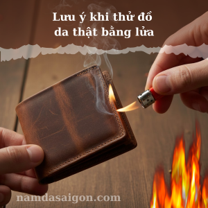 Lưu ý khi thử đồ da thật bằng lửa