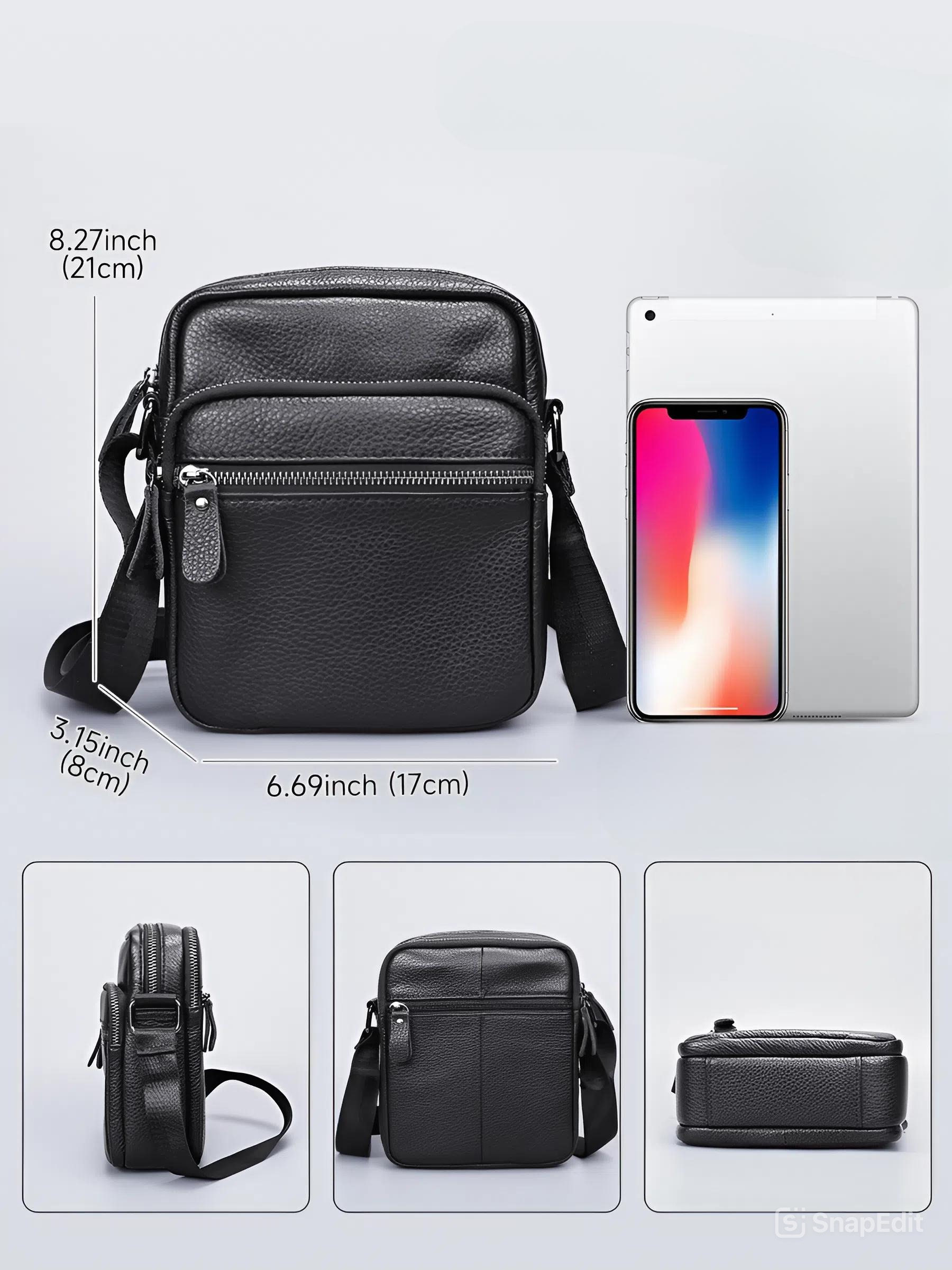 TÚI ĐEO CHÉO DA BÒ THỦ CÔNG 6190