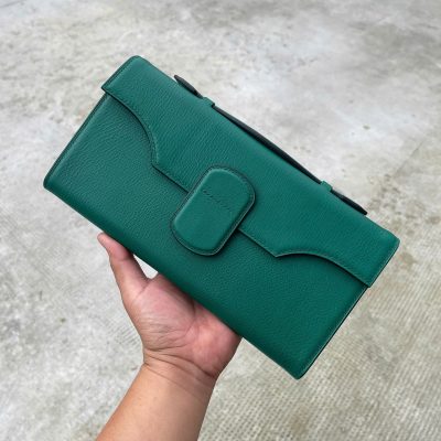 VÍ DÀI CẦM TAY Handmade DA Dê Alran Suly VDCTX2