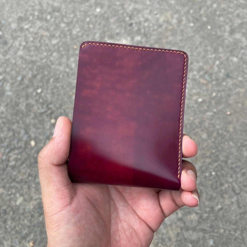 VÍ HADMADE DA SHELL CORDOVAN DÁNG NGANG VDMD55: Da Shell Cordovan Đẳng ...