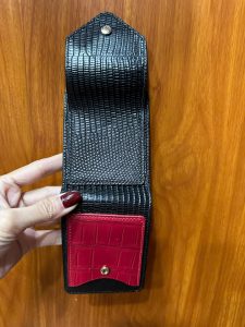 VÍ KẸP TIỀN MINI DA KỲ ĐÀ PHỐI CÁ SẤU V22