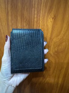 VÍ KẸP TIỀN MINI DA KỲ ĐÀ PHỐI CÁ SẤU V22