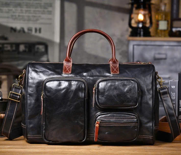 TÚI DU LỊCH DA BÒ CAO CẤP 7406 - Ảnh 2