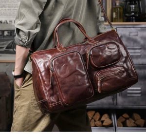 TÚI DU LỊCH DA BÒ CAO CẤP 7406