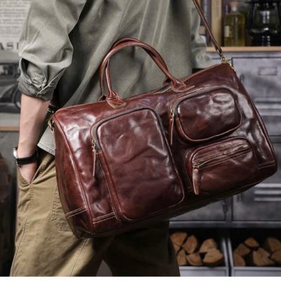 TÚI DU LỊCH DA BÒ CAO CẤP 7406