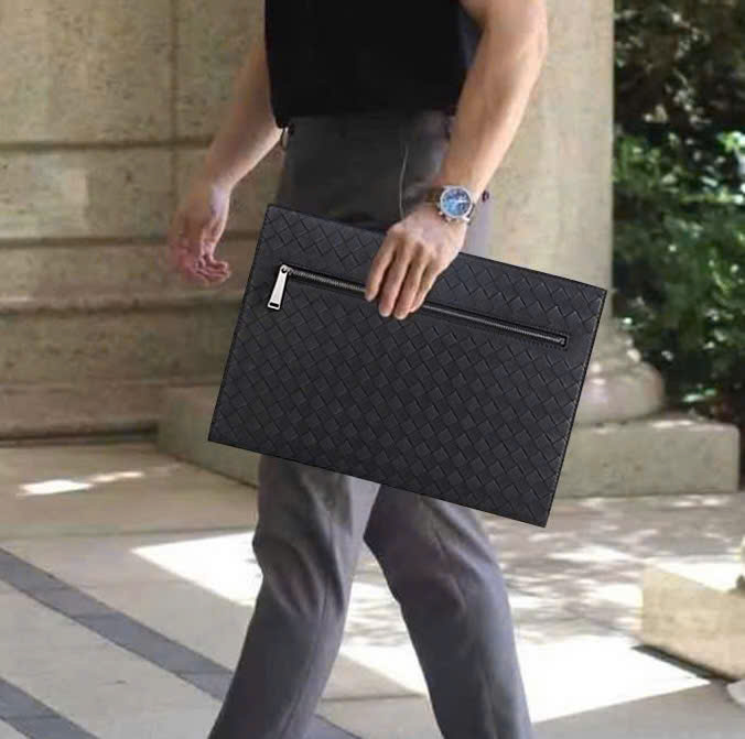 CLUTCH CẦM TAY DA BÒ CAO CẤP 800781 - Ảnh 4