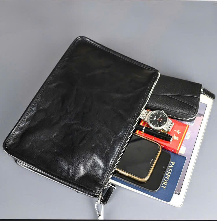 CLUTCH CẦM TAY DA BÒ CAO CẤP 8572 - Ảnh 4