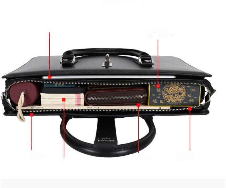 TÚI CÔNG SỞ DA BÒ CAO CẤP 6860 - Ảnh 3