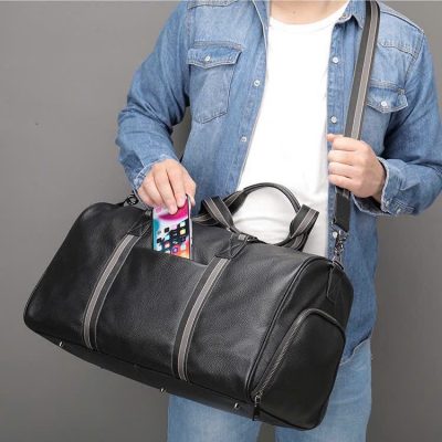 Túi Trống Du Lịch Da Bò Cao Cấp 8706-3