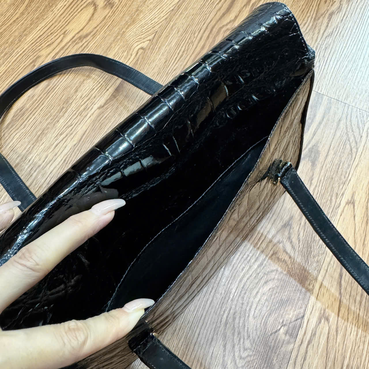 Túi Cá Sấu Bóng Kính CSCK2