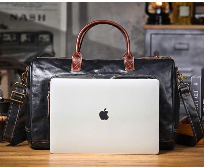 TÚI DU LỊCH DA BÒ CAO CẤP 7406 - Ảnh 6