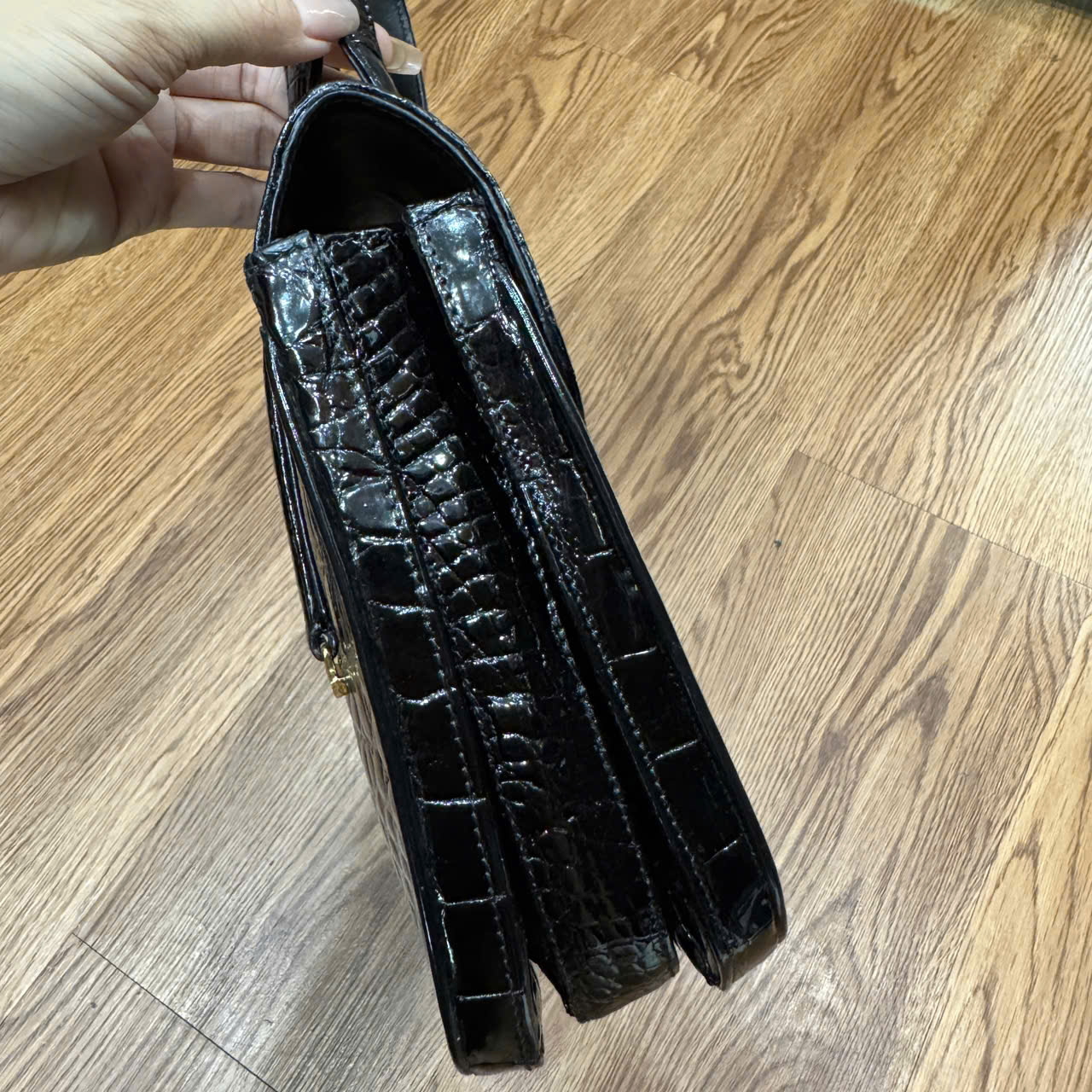 Túi Cá Sấu Bóng Kính CSCK2