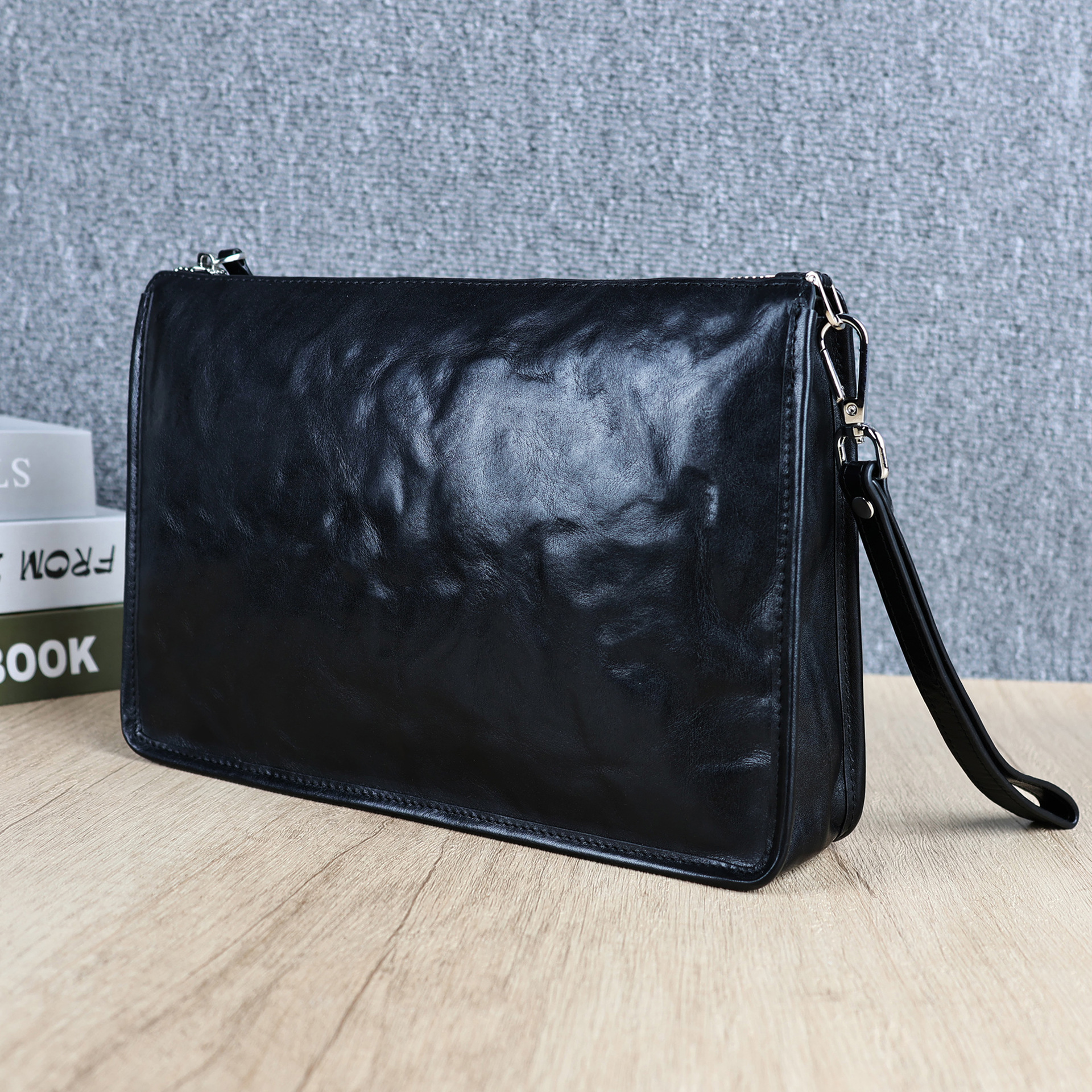 CLUTCH CẦM TAY DA BÒ CAO CẤP 8572 - Ảnh 11