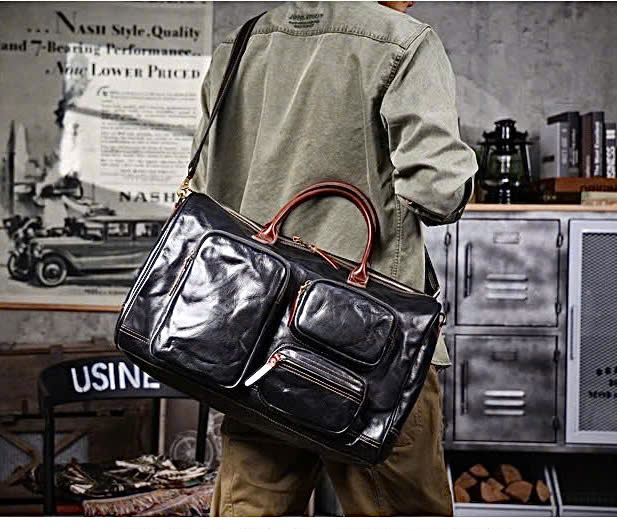 TÚI DU LỊCH DA BÒ CAO CẤP 7406 - Ảnh 9