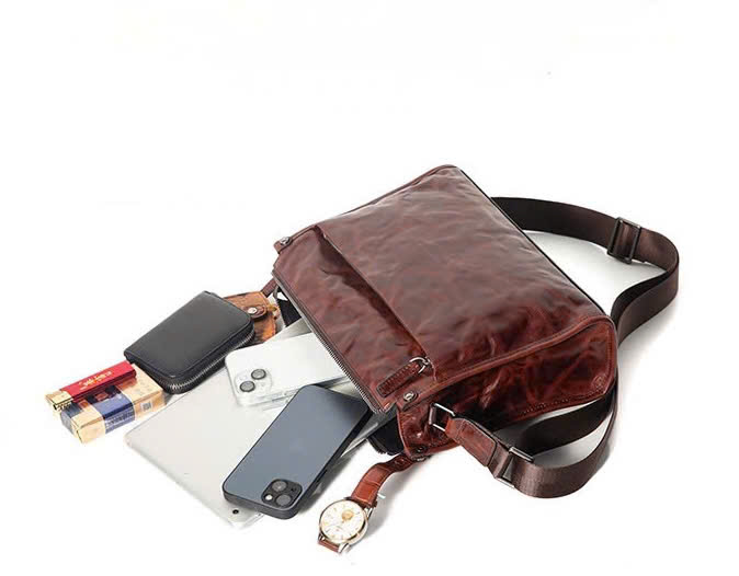 TÚI ĐEO CHÉO DA BÒ CAO CẤP 7768-1 - Ảnh 7