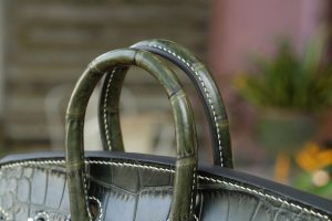 CLUTCH CẦM TAY DA CÁ SẤU PHÁP PHỐI DA BÒ EPSOM CL180