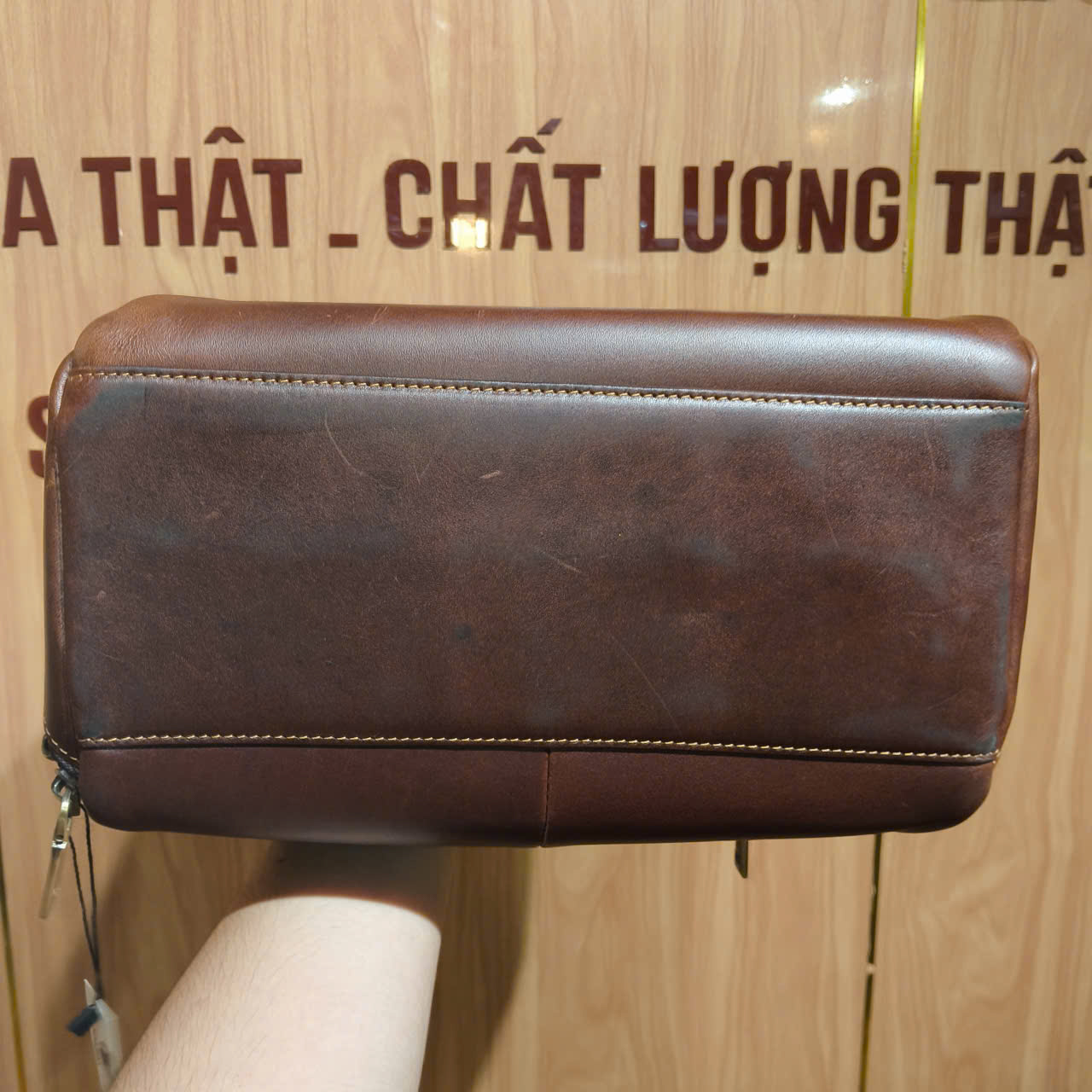 TÚI CLUTCH CẦM TAY DA BÒ NAM DA SÀI GÒN CL12 - Ảnh 2