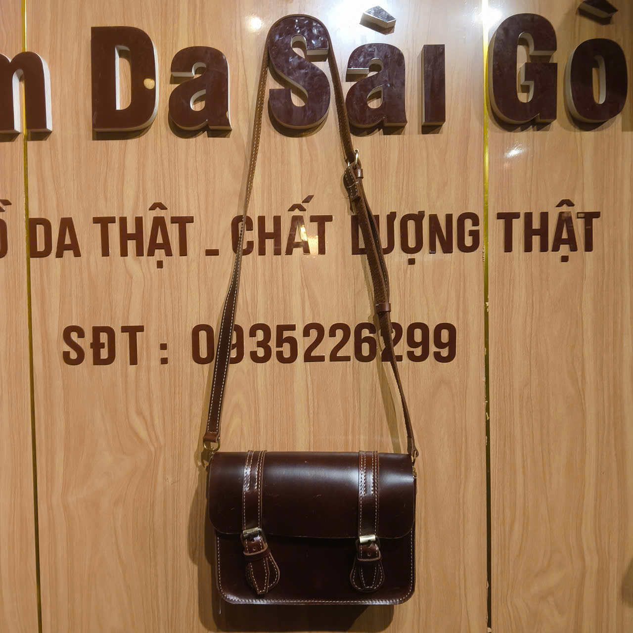 TÚI DA BÒ ĐEO CHÉO NAM DA SÀI GÒN TN71 - Ảnh 2
